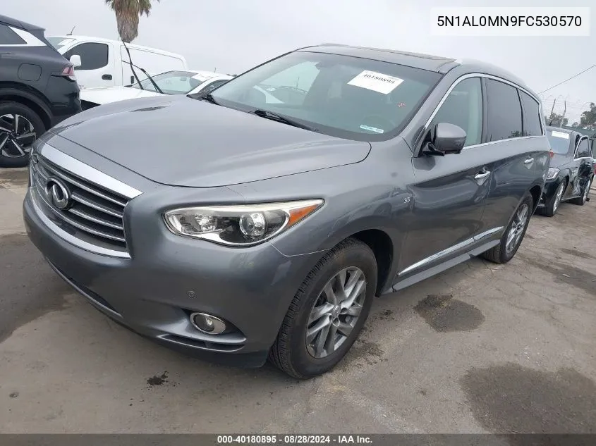 2015 Infiniti Qx60 VIN: 5N1AL0MN9FC530570 Lot: 40180895