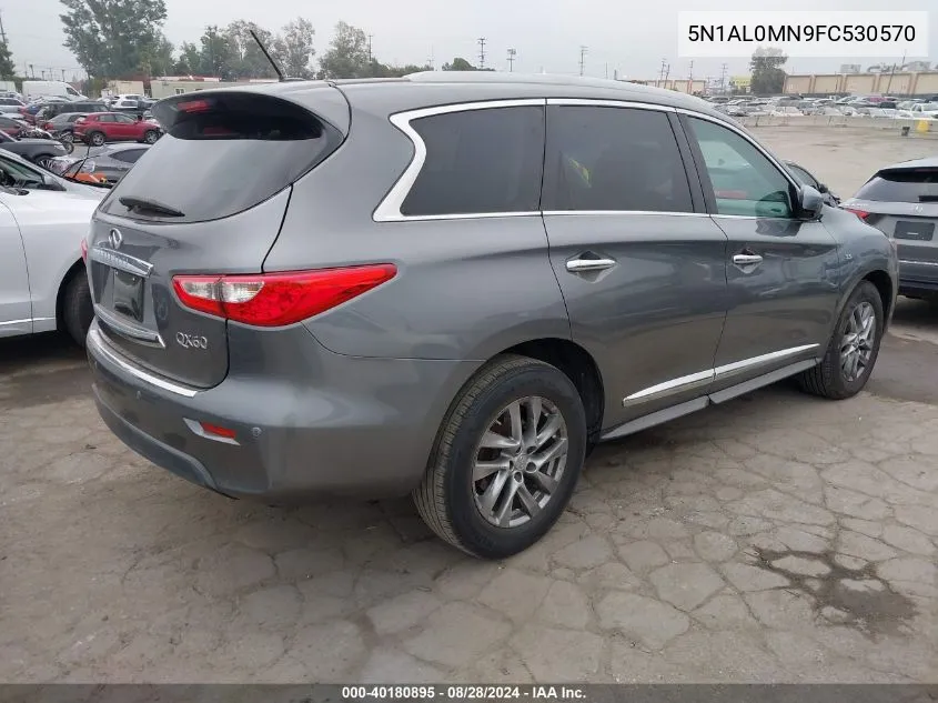 2015 Infiniti Qx60 VIN: 5N1AL0MN9FC530570 Lot: 40180895