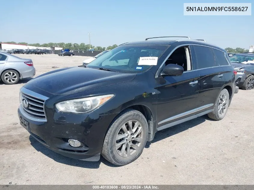 2015 Infiniti Qx60 VIN: 5N1AL0MN9FC558627 Lot: 40183608