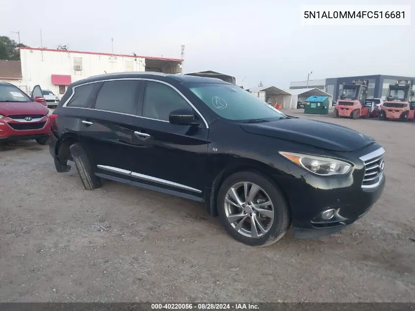 2015 Infiniti Qx60 VIN: 5N1AL0MM4FC516681 Lot: 40220056