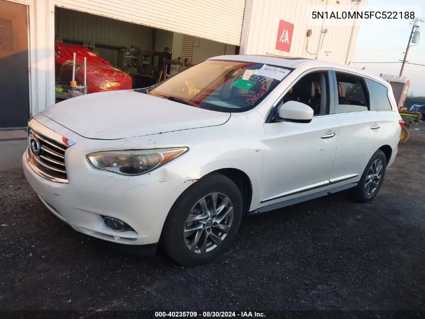 2015 Infiniti Qx60 VIN: 5N1AL0MN5FC522188 Lot: 40235709