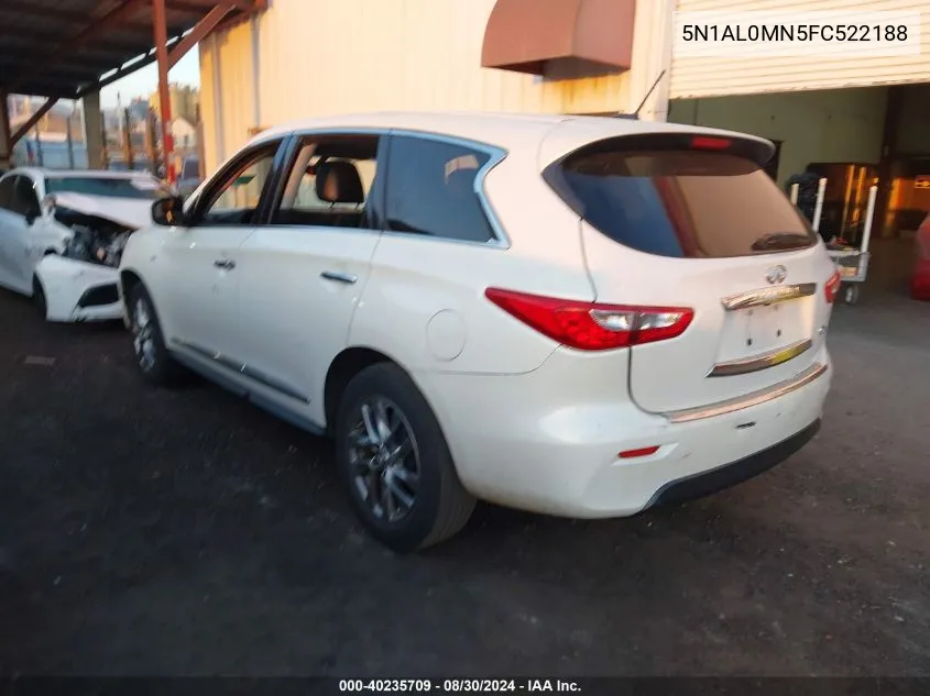 2015 Infiniti Qx60 VIN: 5N1AL0MN5FC522188 Lot: 40235709