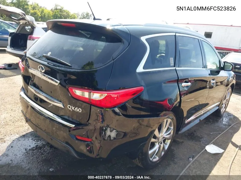 2015 Infiniti Qx60 VIN: 5N1AL0MM6FC523826 Lot: 40237678