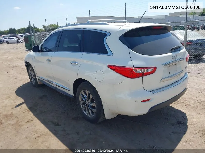 2015 Infiniti Qx60 VIN: 5N1AL0MM2FC506408 Lot: 40286930