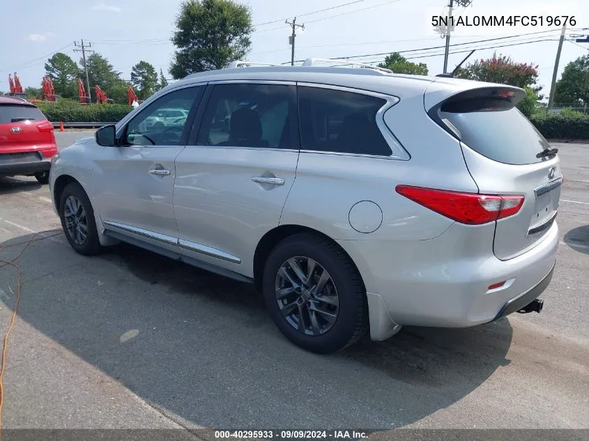 2015 Infiniti Qx60 VIN: 5N1AL0MM4FC519676 Lot: 40295933