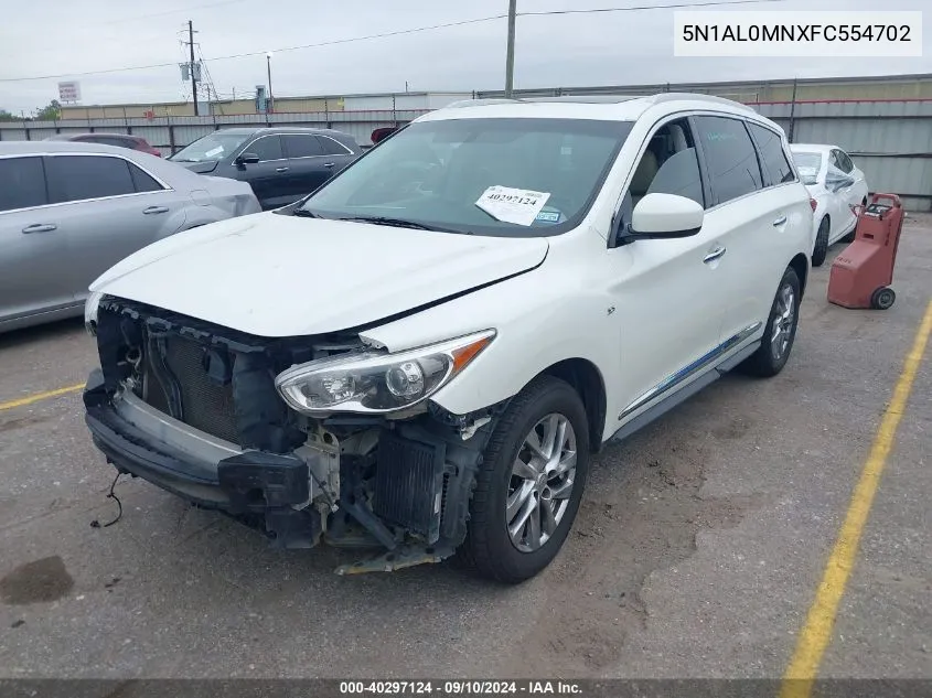 2015 Infiniti Qx60 VIN: 5N1AL0MNXFC554702 Lot: 40297124