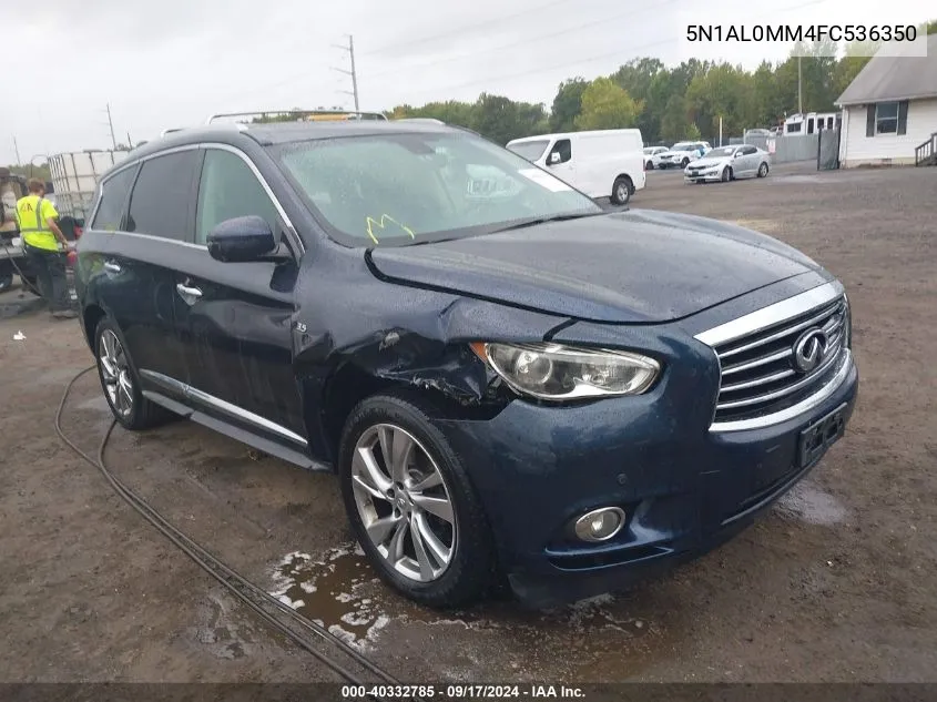 2015 Infiniti Qx60 VIN: 5N1AL0MM4FC536350 Lot: 40332785