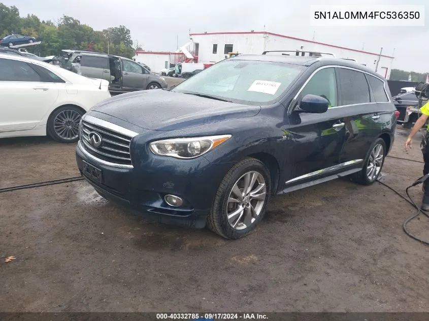 2015 Infiniti Qx60 VIN: 5N1AL0MM4FC536350 Lot: 40332785