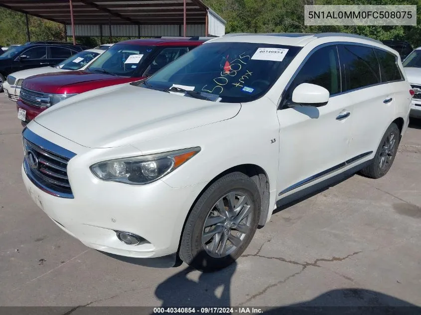 2015 Infiniti Qx60 VIN: 5N1AL0MM0FC508075 Lot: 40340854