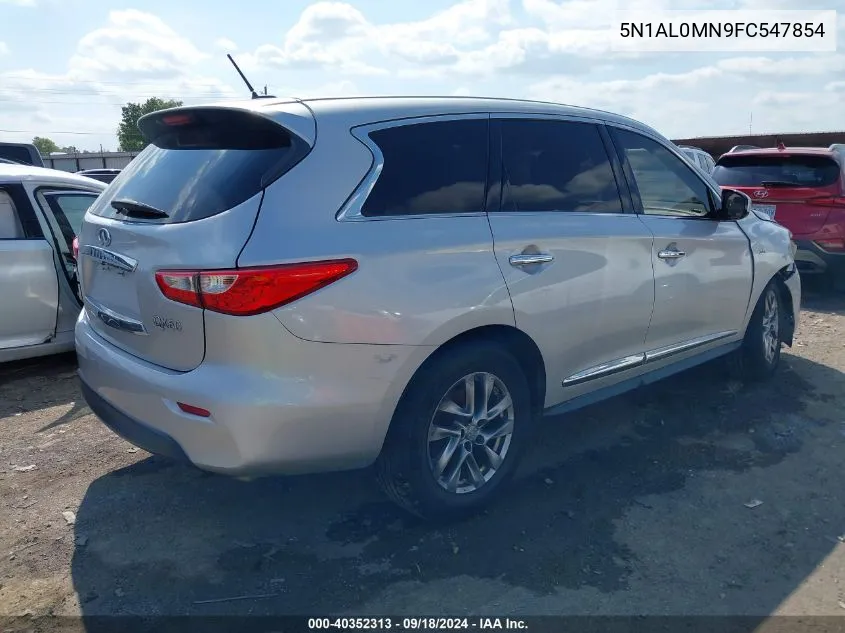 2015 Infiniti Qx60 VIN: 5N1AL0MN9FC547854 Lot: 40352313