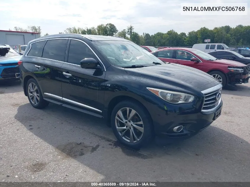 2015 Infiniti Qx60 VIN: 5N1AL0MMXFC506768 Lot: 40365589