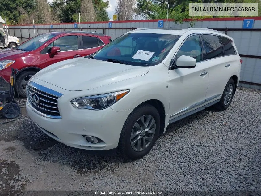 2015 Infiniti Qx60 VIN: 5N1AL0MN4FC546868 Lot: 40382964