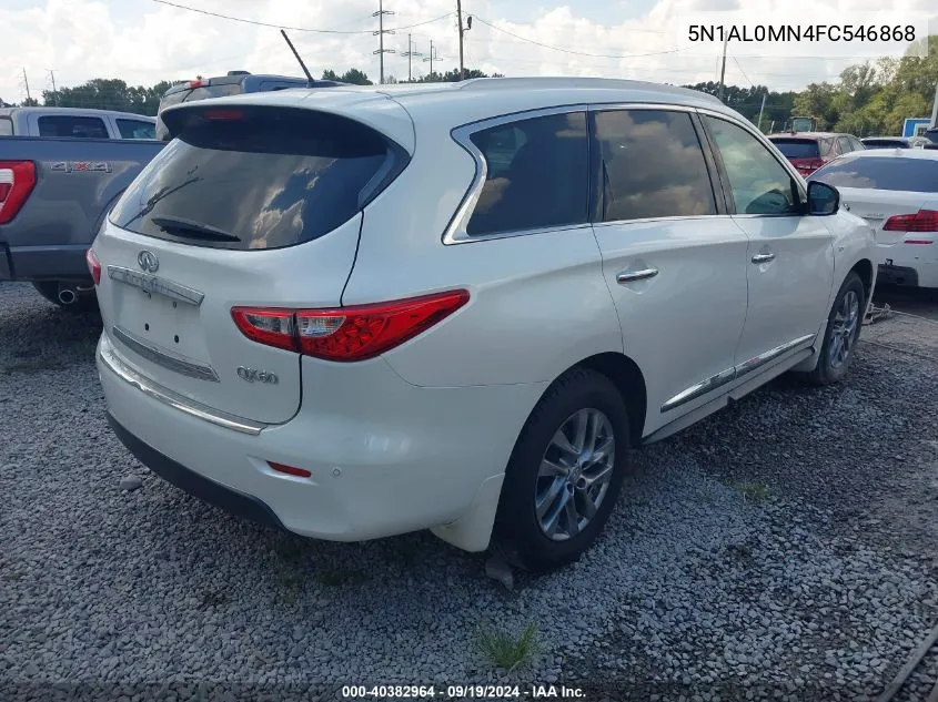 2015 Infiniti Qx60 VIN: 5N1AL0MN4FC546868 Lot: 40382964