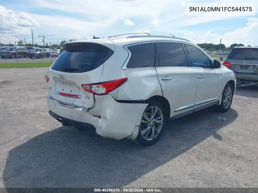 2015 Infiniti Qx60 VIN: 5N1AL0MN1FC544575 Lot: 40396075