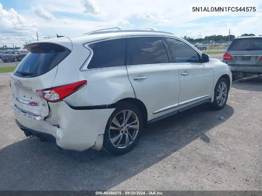 2015 Infiniti Qx60 VIN: 5N1AL0MN1FC544575 Lot: 40396075