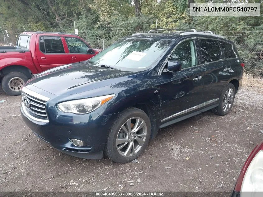 2015 Infiniti Qx60 VIN: 5N1AL0MM0FC540797 Lot: 40405563