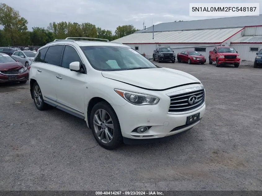 2015 Infiniti Qx60 VIN: 5N1AL0MM2FC548187 Lot: 40414267