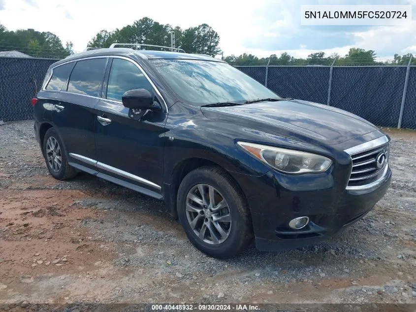 2015 Infiniti Qx60 VIN: 5N1AL0MM5FC520724 Lot: 40448932