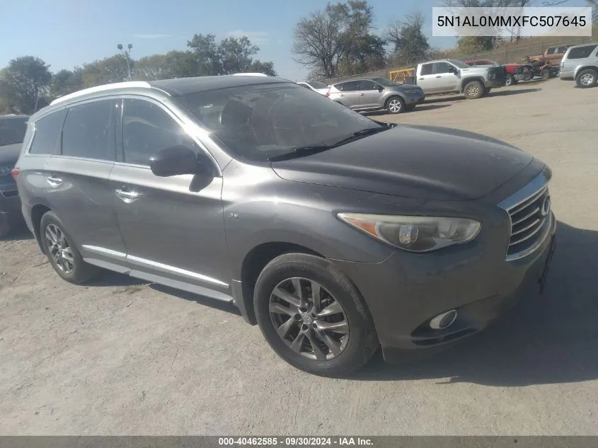 2015 Infiniti Qx60 VIN: 5N1AL0MMXFC507645 Lot: 40462585