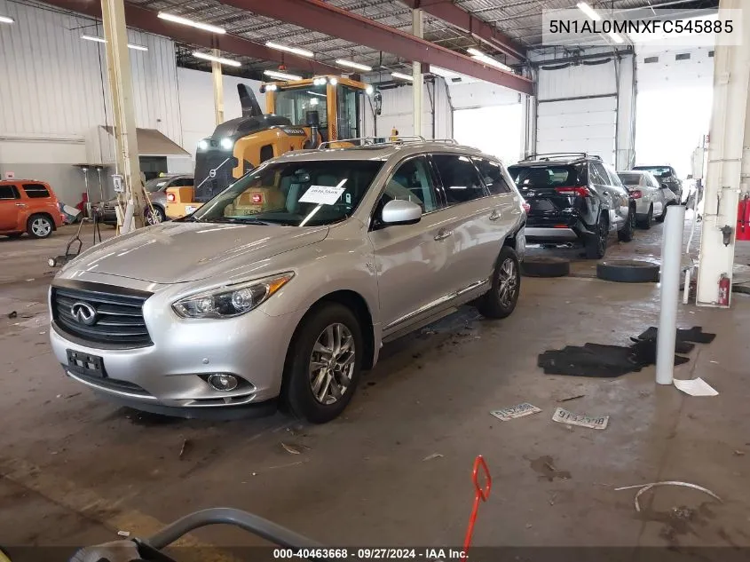 2015 Infiniti Qx60 VIN: 5N1AL0MNXFC545885 Lot: 40463668