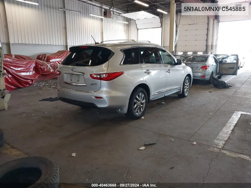 2015 Infiniti Qx60 VIN: 5N1AL0MNXFC545885 Lot: 40463668