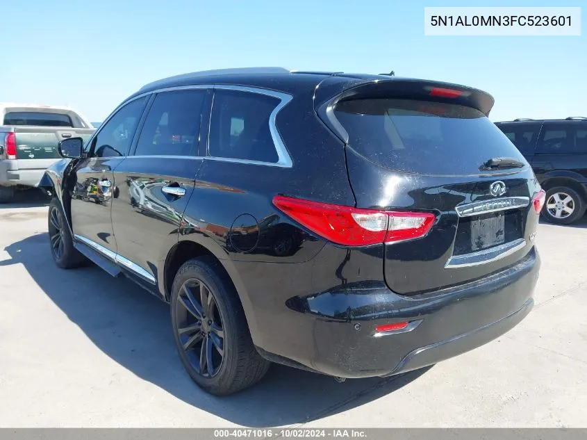 2015 Infiniti Qx60 VIN: 5N1AL0MN3FC523601 Lot: 40471016