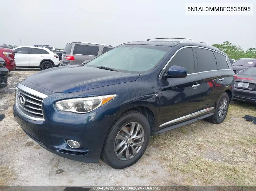 2015 Infiniti Qx60 Base (Cvt) VIN: 5N1AL0MM8FC535895 Lot: 40472503