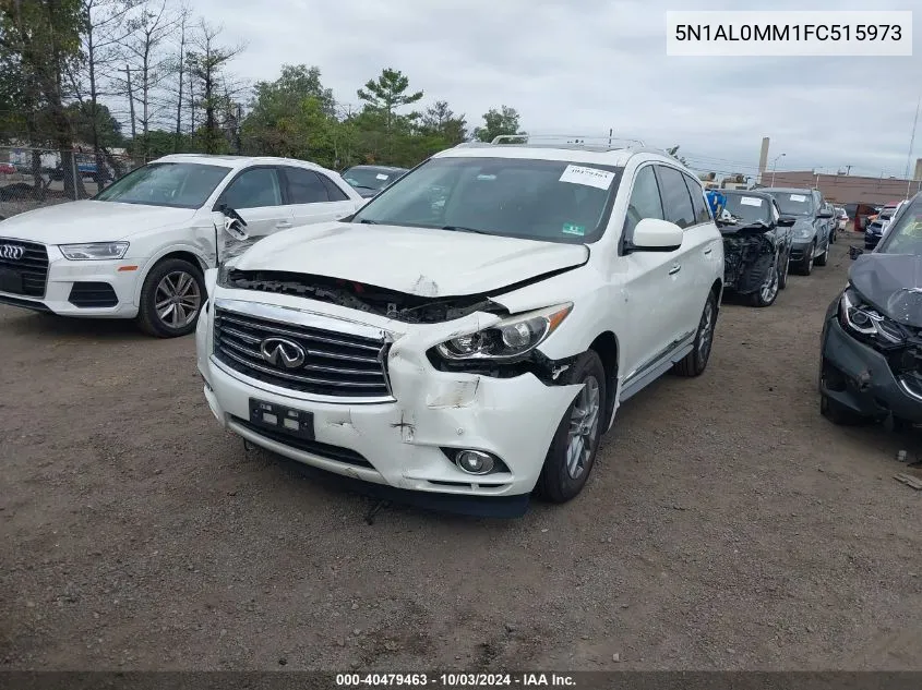 2015 Infiniti Qx60 Base (Cvt) VIN: 5N1AL0MM1FC515973 Lot: 40479463