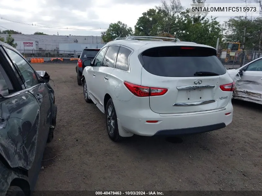 2015 Infiniti Qx60 Base (Cvt) VIN: 5N1AL0MM1FC515973 Lot: 40479463