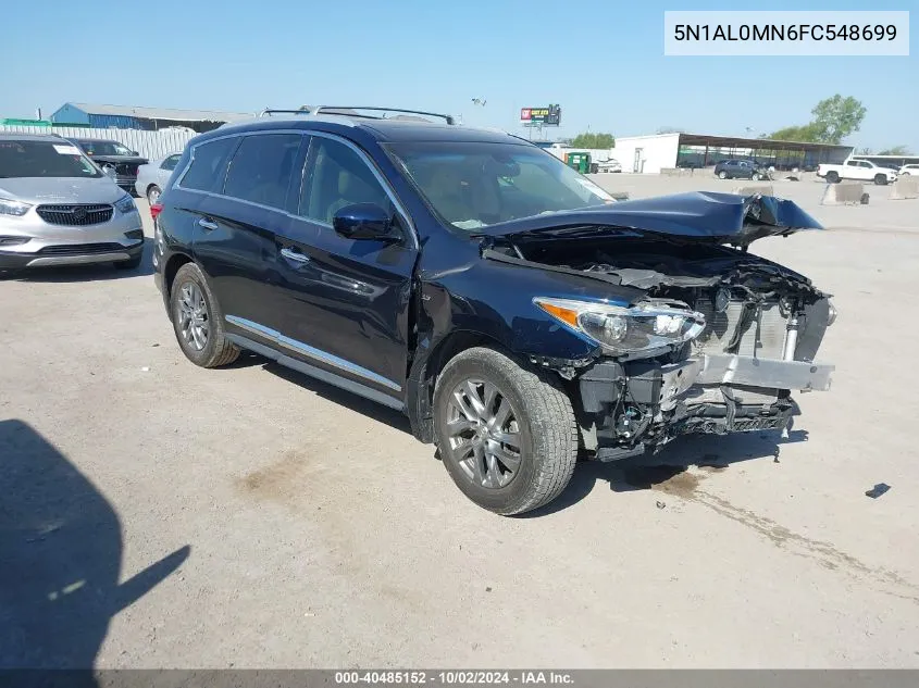 2015 Infiniti Qx60 VIN: 5N1AL0MN6FC548699 Lot: 40485152