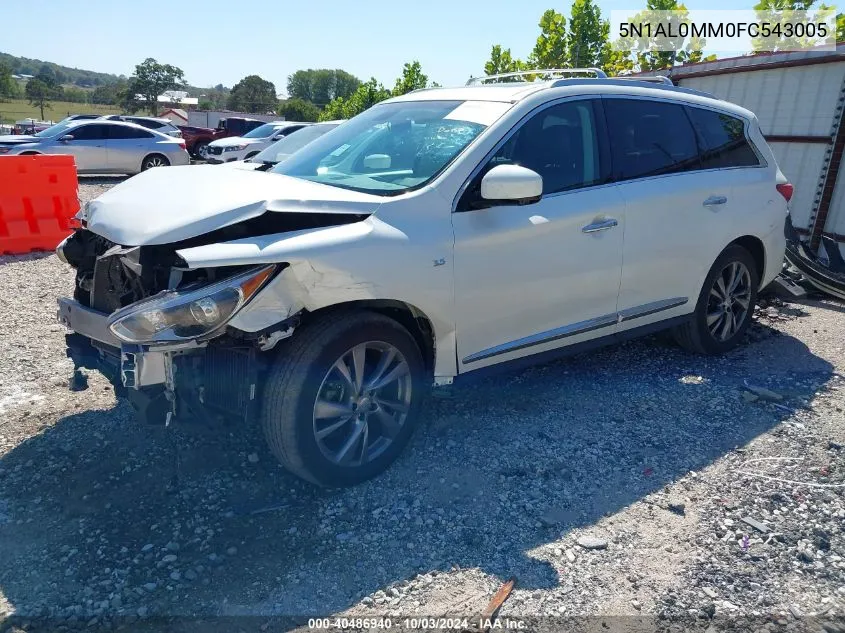 2015 Infiniti Qx60 Base (Cvt) VIN: 5N1AL0MM0FC543005 Lot: 40486940