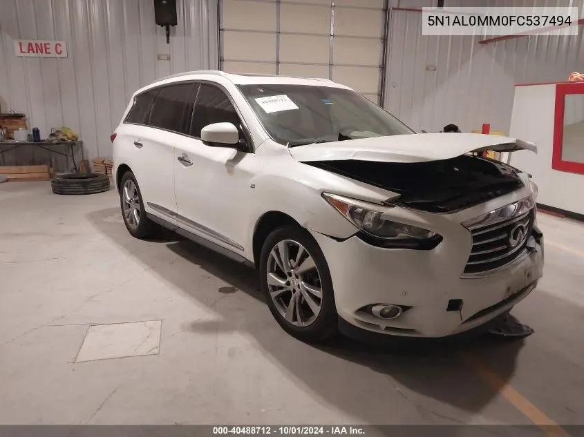 2015 Infiniti Qx60 Base (Cvt) VIN: 5N1AL0MM0FC537494 Lot: 40488712