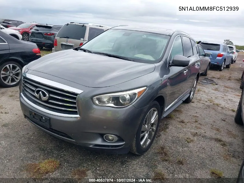 2015 Infiniti Qx60 VIN: 5N1AL0MM8FC512939 Lot: 40537874