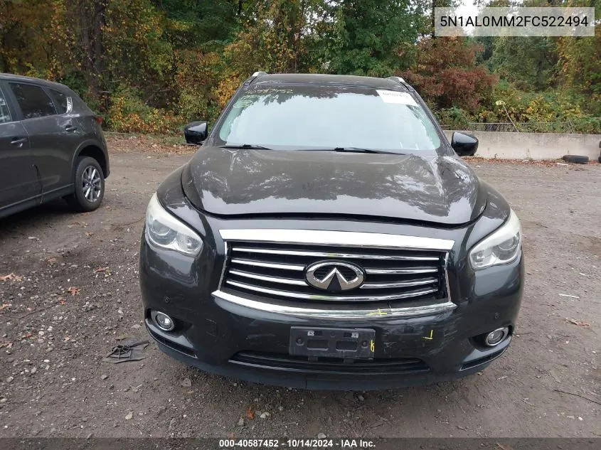 2015 Infiniti Qx60 Base (Cvt) VIN: 5N1AL0MM2FC522494 Lot: 40587452