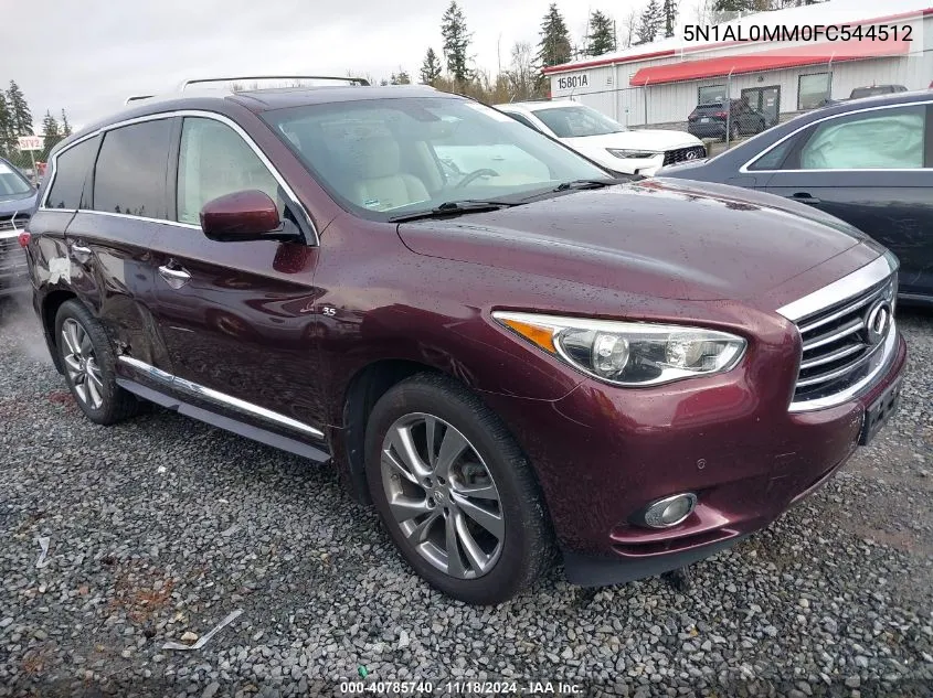 2015 Infiniti Qx60 VIN: 5N1AL0MM0FC544512 Lot: 40785740