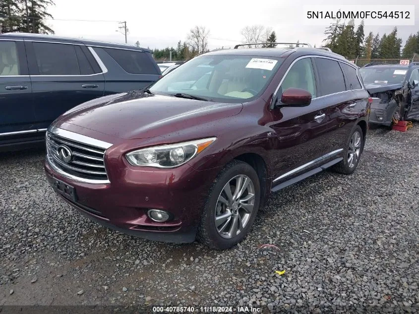 2015 Infiniti Qx60 VIN: 5N1AL0MM0FC544512 Lot: 40785740