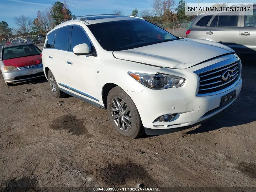 2015 Infiniti Qx60 VIN: 5N1AL0MN3FC532847 Lot: 40809508