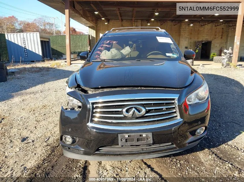 2015 Infiniti Qx60 VIN: 5N1AL0MM6FC552999 Lot: 40817859