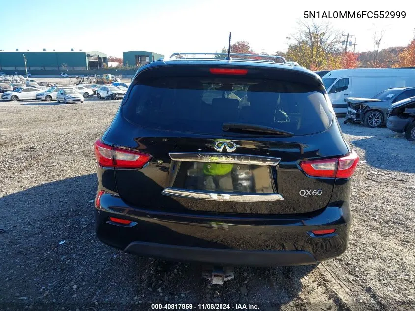 2015 Infiniti Qx60 VIN: 5N1AL0MM6FC552999 Lot: 40817859