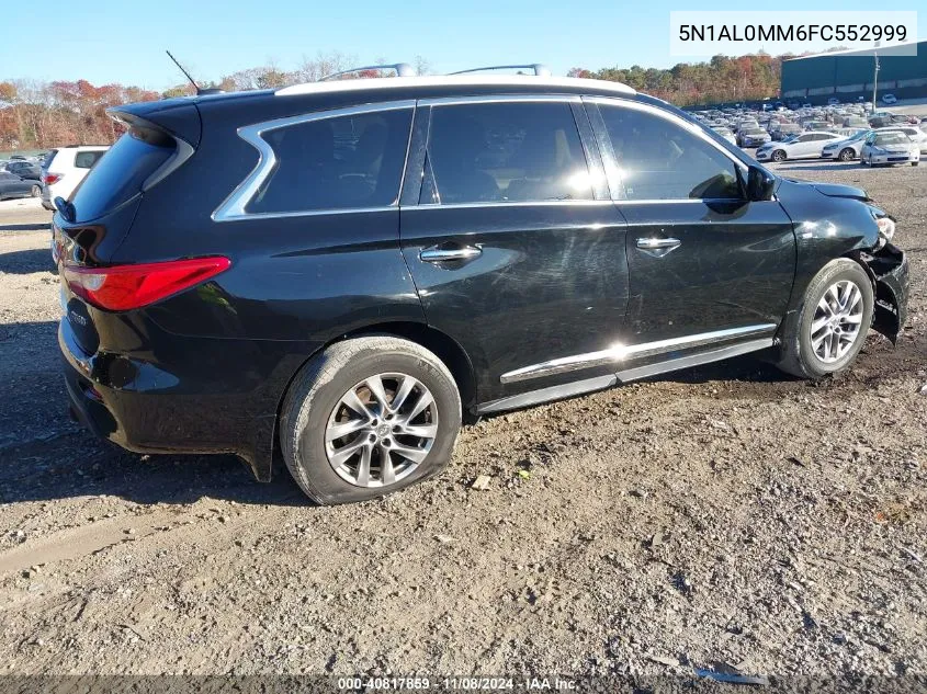 2015 Infiniti Qx60 VIN: 5N1AL0MM6FC552999 Lot: 40817859