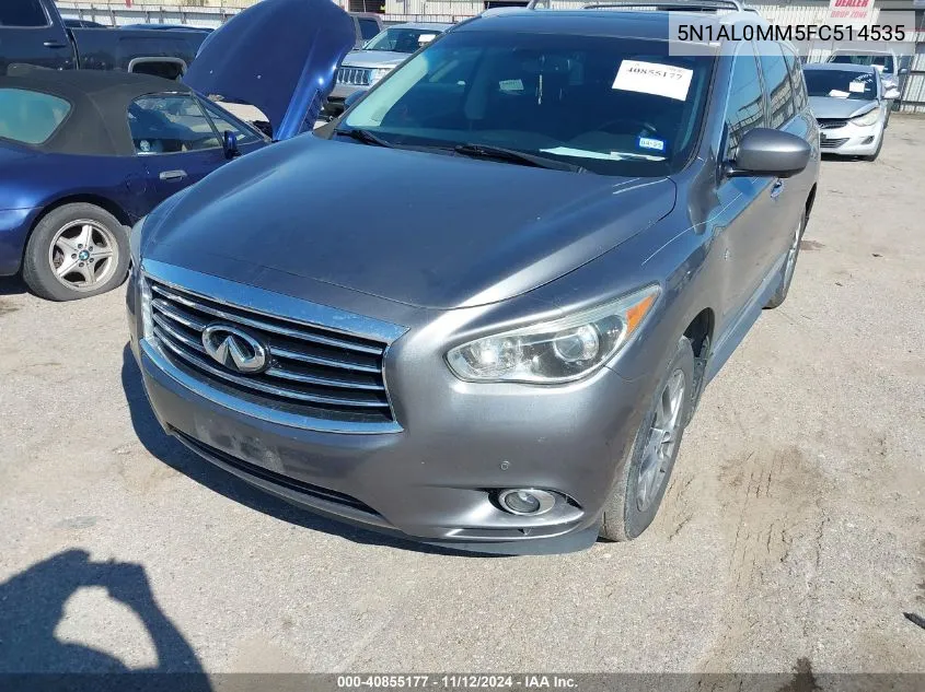 2015 Infiniti Qx60 VIN: 5N1AL0MM5FC514535 Lot: 40855177