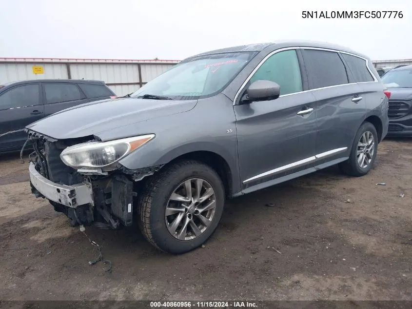 2015 Infiniti Qx60 VIN: 5N1AL0MM3FC507776 Lot: 40860956