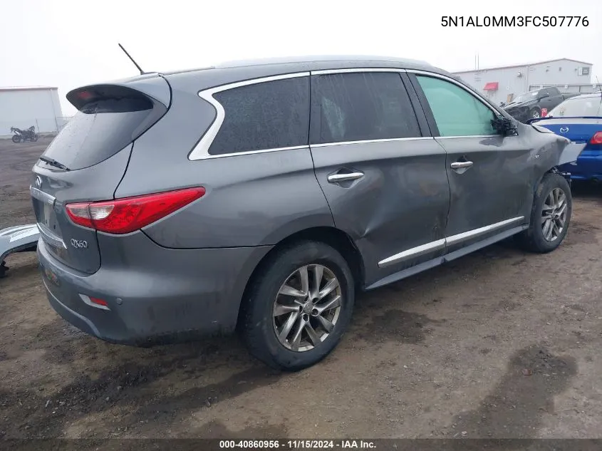 2015 Infiniti Qx60 VIN: 5N1AL0MM3FC507776 Lot: 40860956