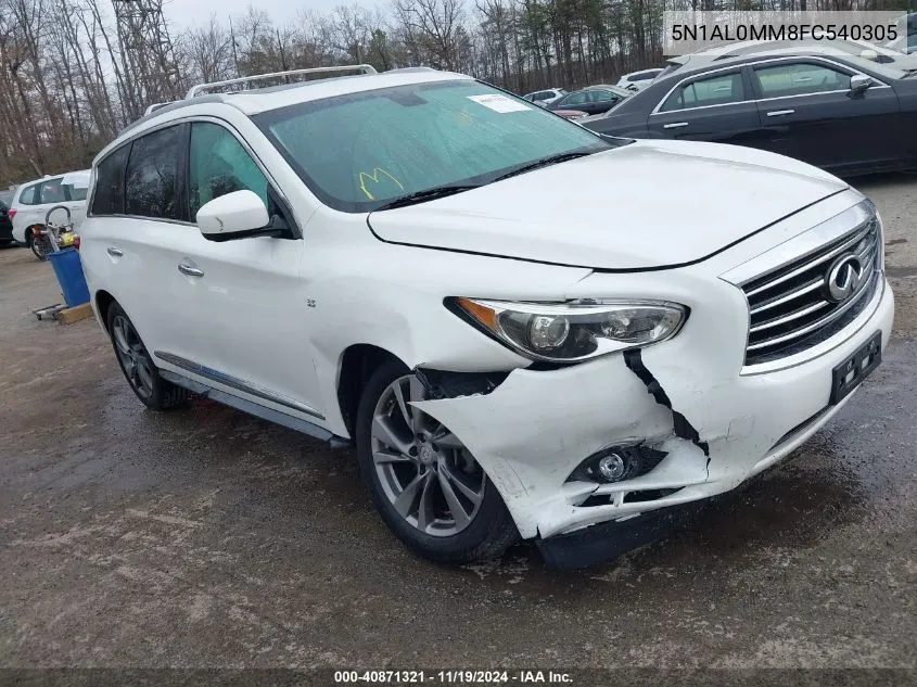 2015 Infiniti Qx60 VIN: 5N1AL0MM8FC540305 Lot: 40871321