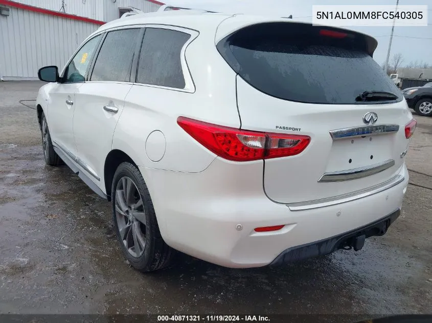 2015 Infiniti Qx60 VIN: 5N1AL0MM8FC540305 Lot: 40871321