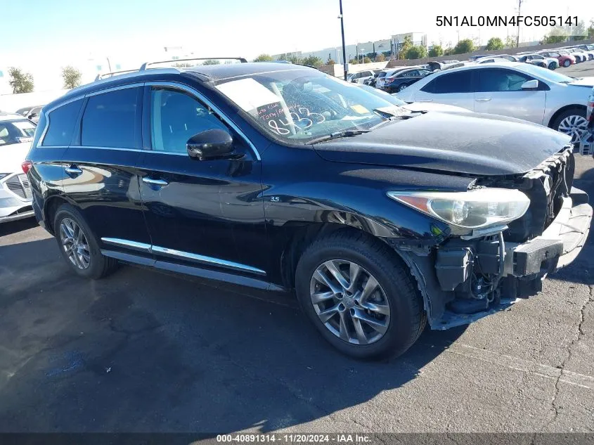 2015 Infiniti Qx60 VIN: 5N1AL0MN4FC505141 Lot: 40891314