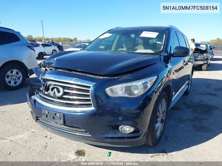 2015 Infiniti Qx60 VIN: 5N1AL0MM7FC508154 Lot: 40903939