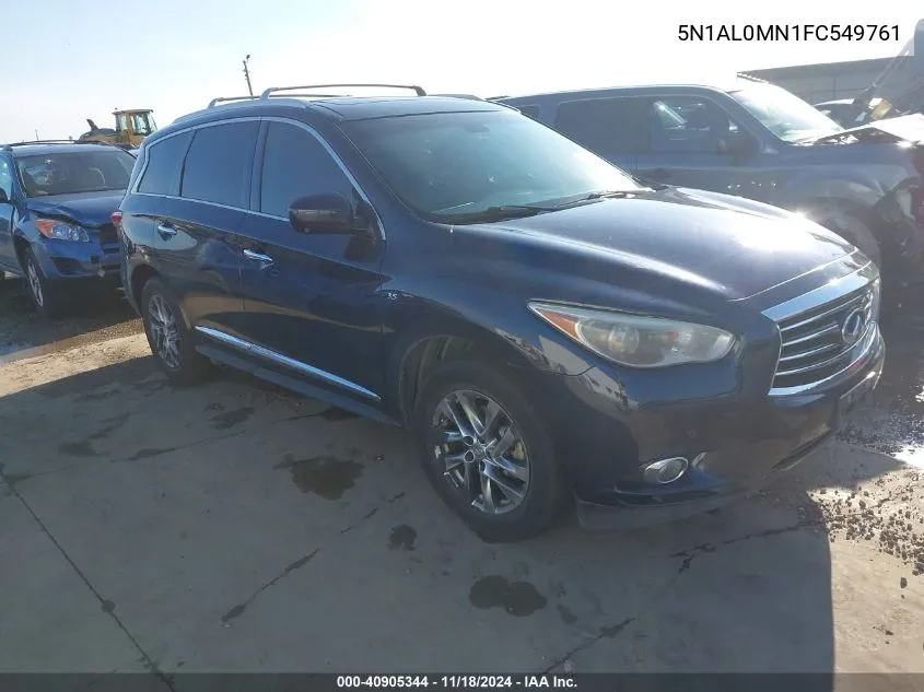 2015 Infiniti Qx60 VIN: 5N1AL0MN1FC549761 Lot: 40905344