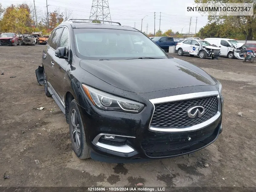 2016 Infiniti Qx60 VIN: 5N1AL0MM1GC527347 Lot: 12135696