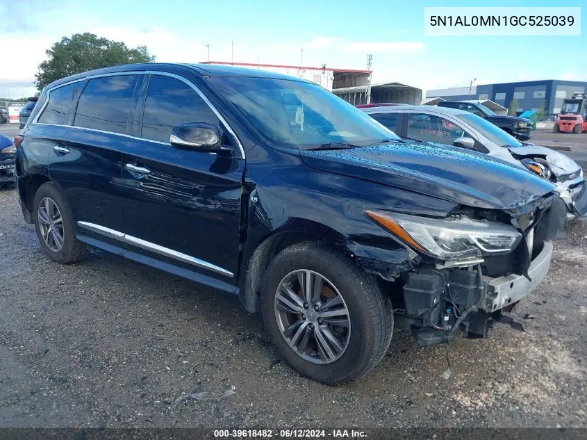 2016 Infiniti Qx60 VIN: 5N1AL0MN1GC525039 Lot: 39618482